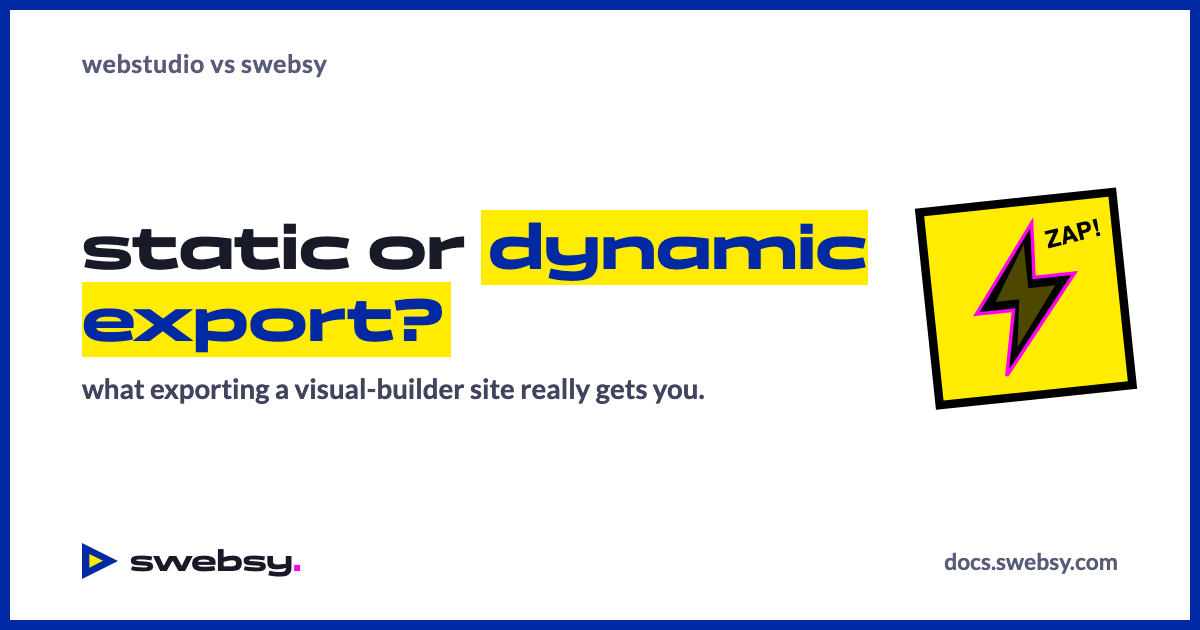 Static or dynamic? What exporting a visual-builder site really gets you ...